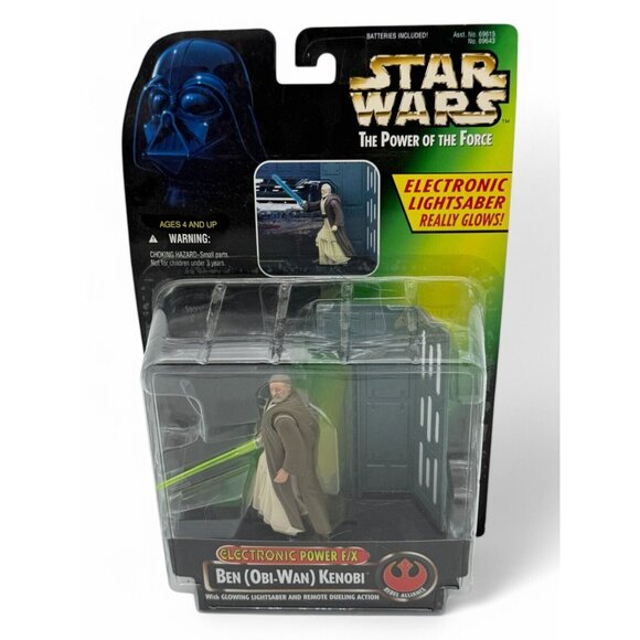 Star Wars The Power Of The Force Ben Obi-Wan Kenobi Action Figure 1996 Electroni - Picture 1 of 7